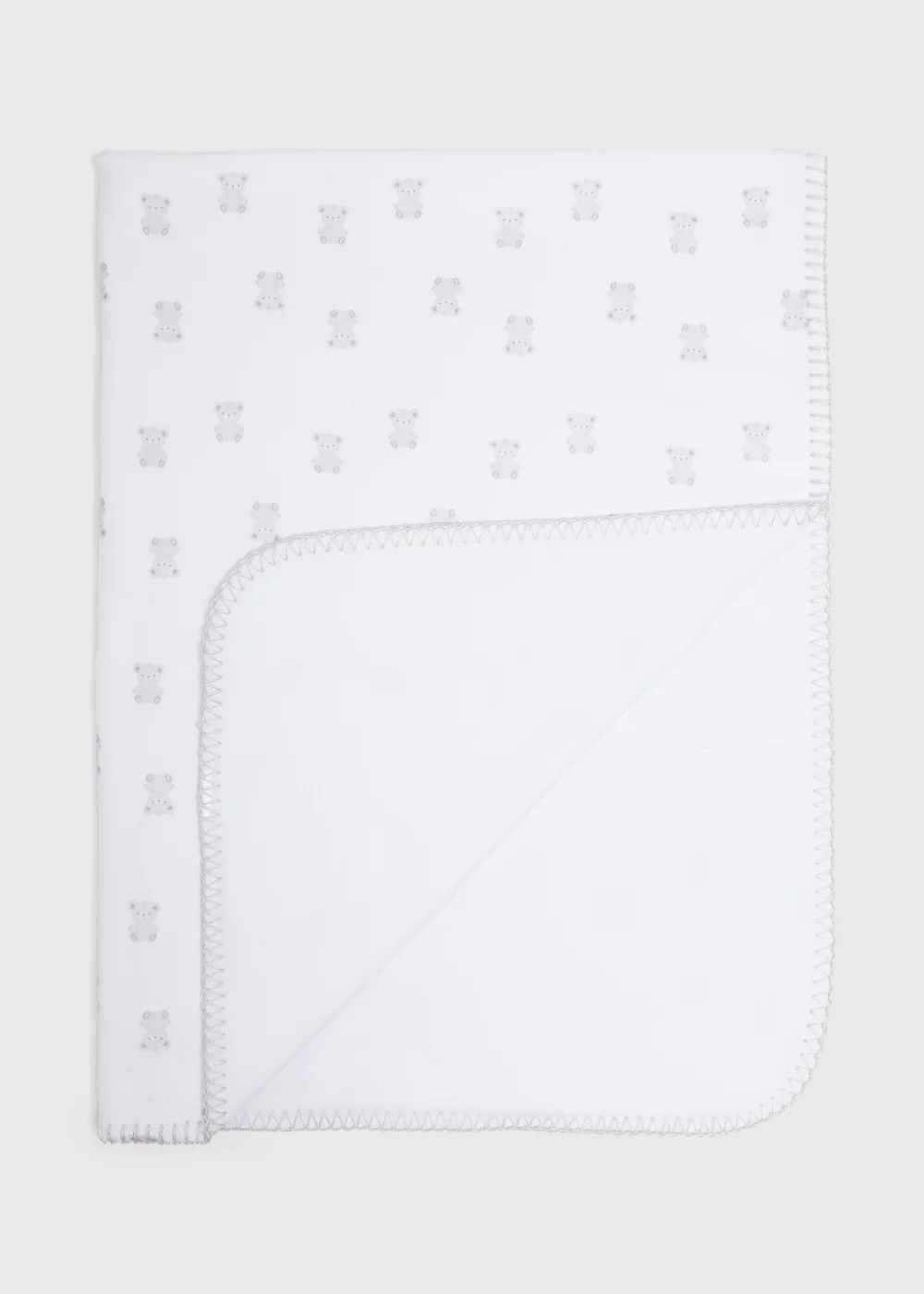 Baby White Bear Blanket - One Size Image 2