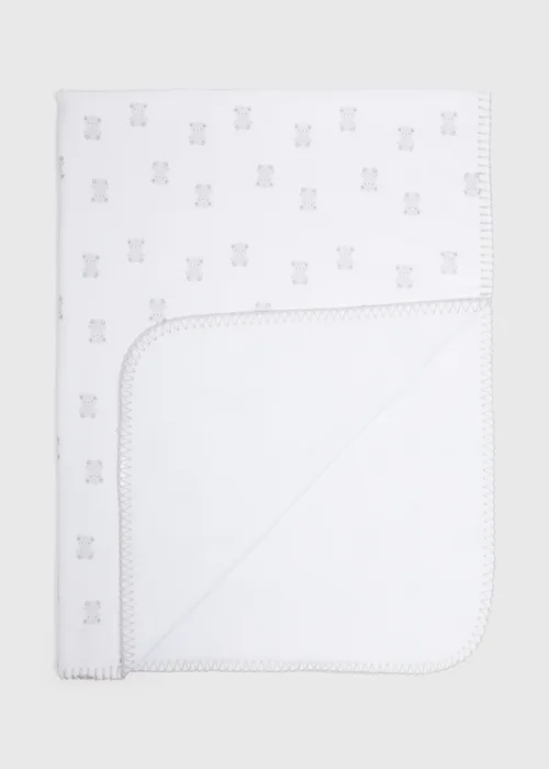 Baby White Bear Blanket - One Size Image 2