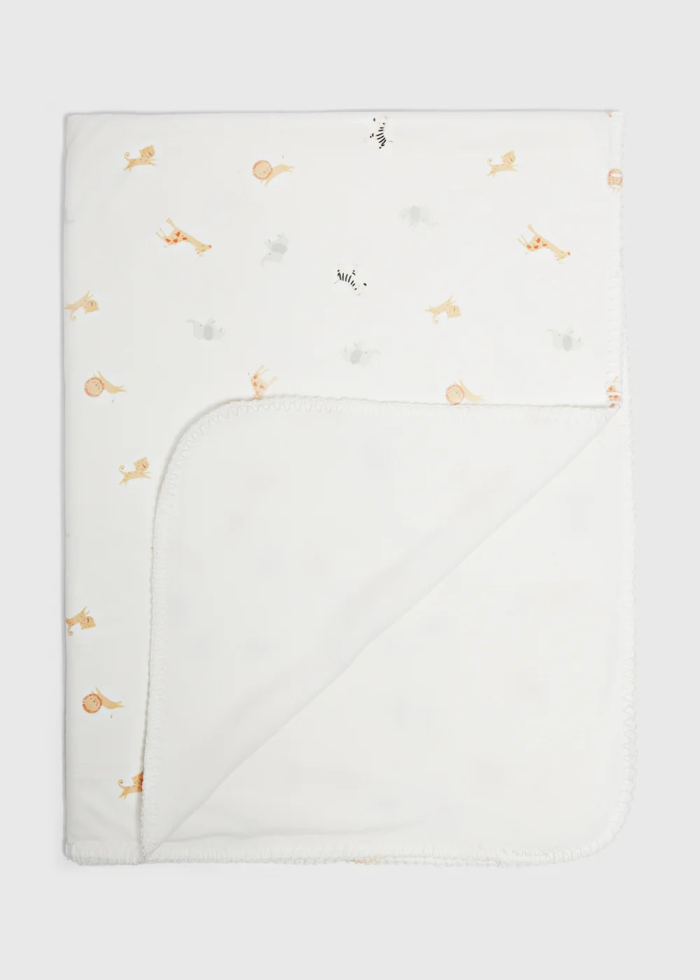 Baby Cream Safari Blanket - One Size Image 2