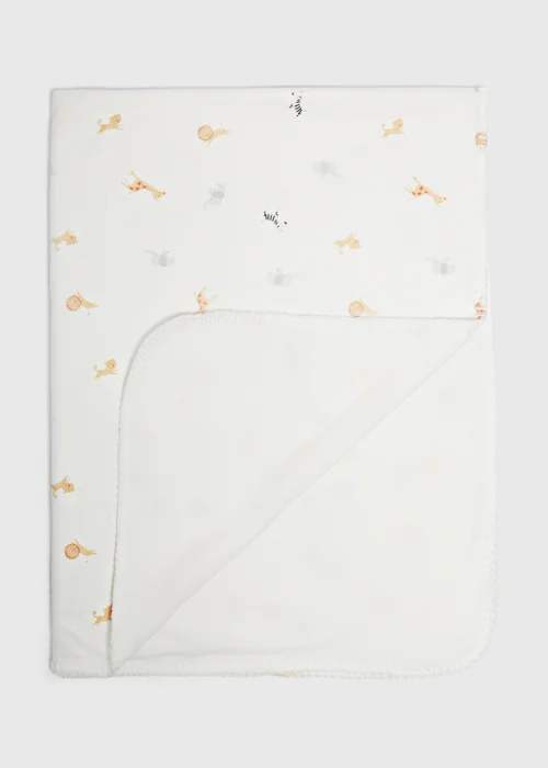 Baby Cream Safari Blanket - One Size Image 2