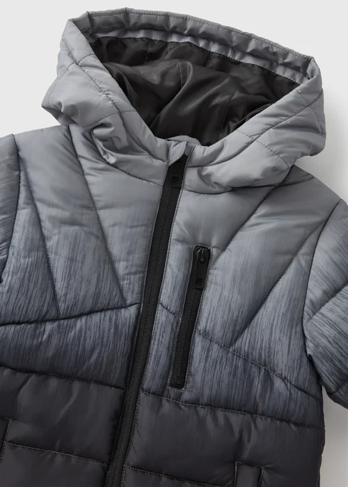 Boys Black Ombre Padded Coat (1-7yrs) - 1-1.5 Yrs Image 2