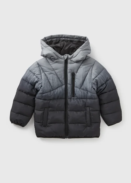 Boys Black Ombre Padded Coat (1-7yrs) - 1-1.5 Yrs Image 1