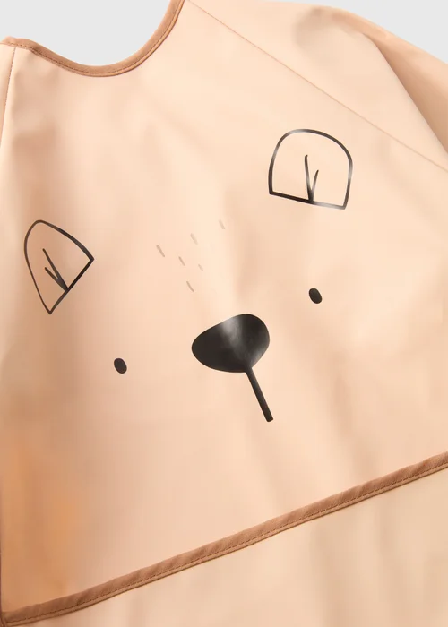 Baby Brown Bear Coverall Bib - One Size Image 2
