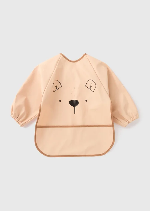 Baby Brown Bear Coverall Bib - One Size Image 1