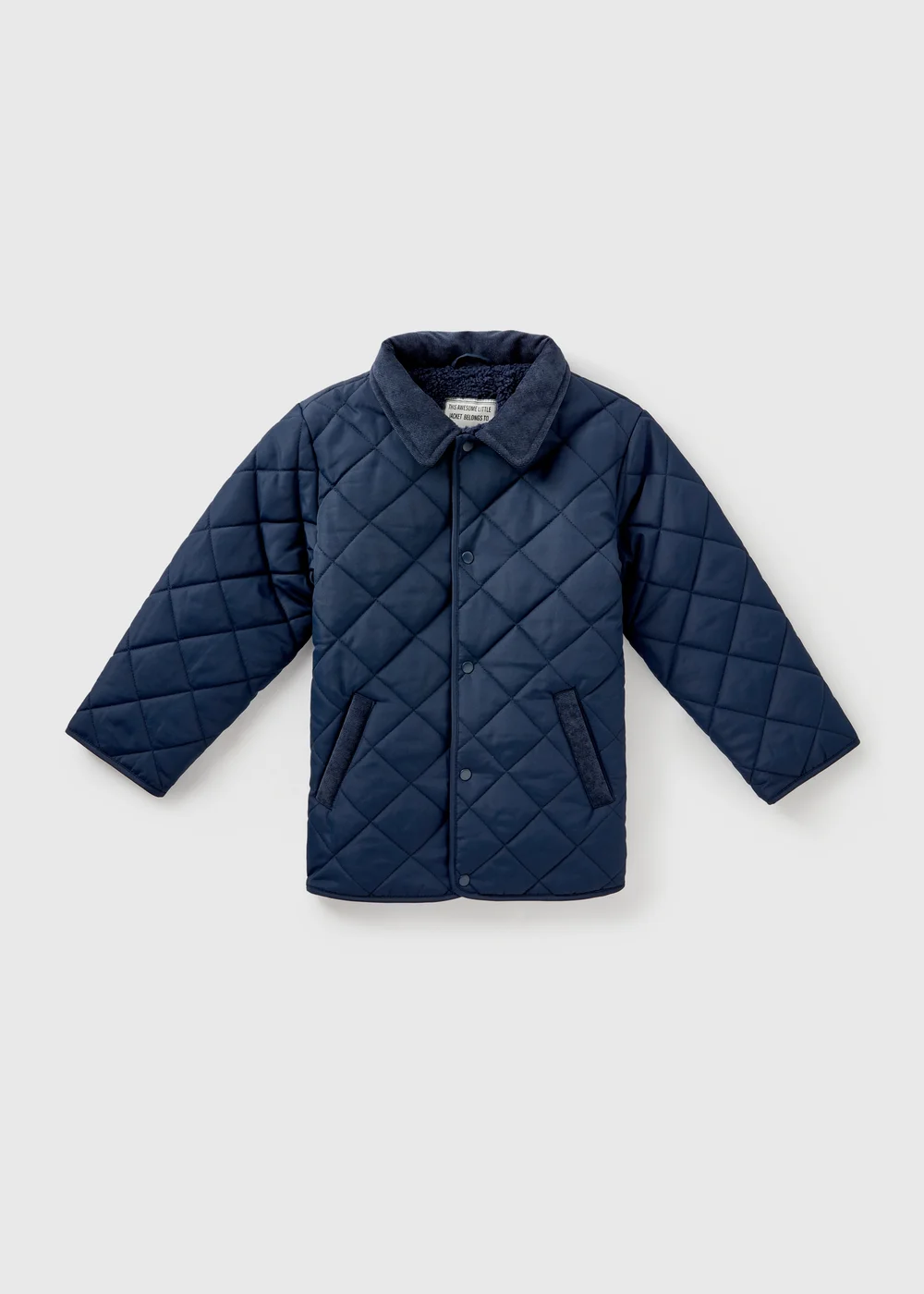 Boys Navy Quilted Jacket (1-7yrs) - 2-3 Yrs Image 1