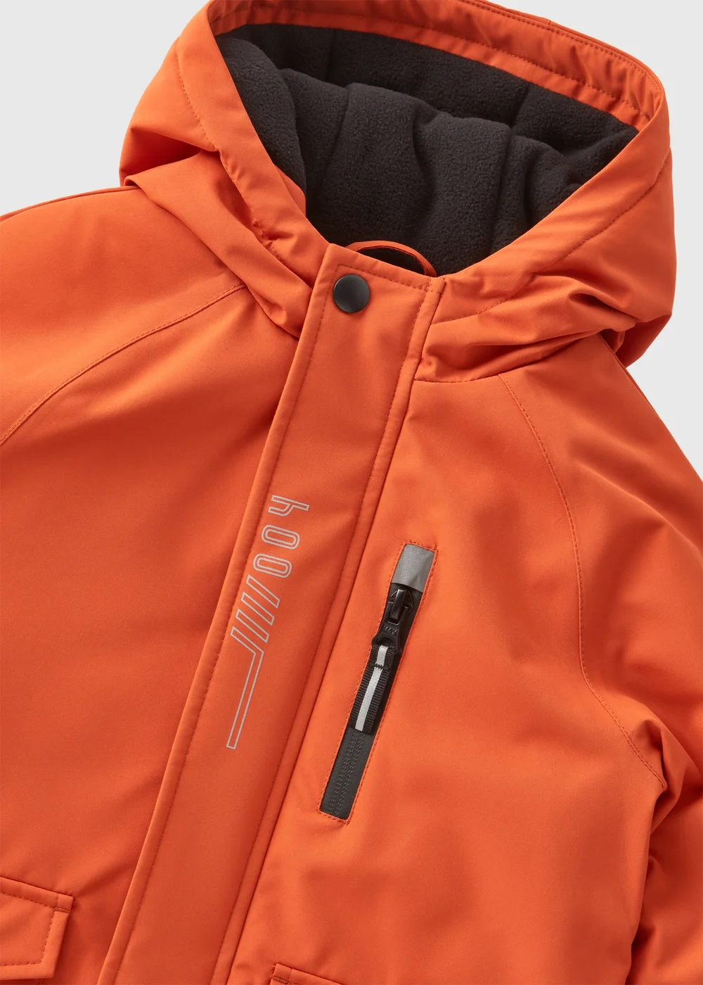 Boys Orange Showerproof Parka Coat (1-7yrs) - 1-1.5 Yrs Image 2