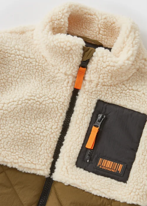 Boys Tan Fleece Jacket (1-7yrs) - 1-1.5 Yrs Image 2