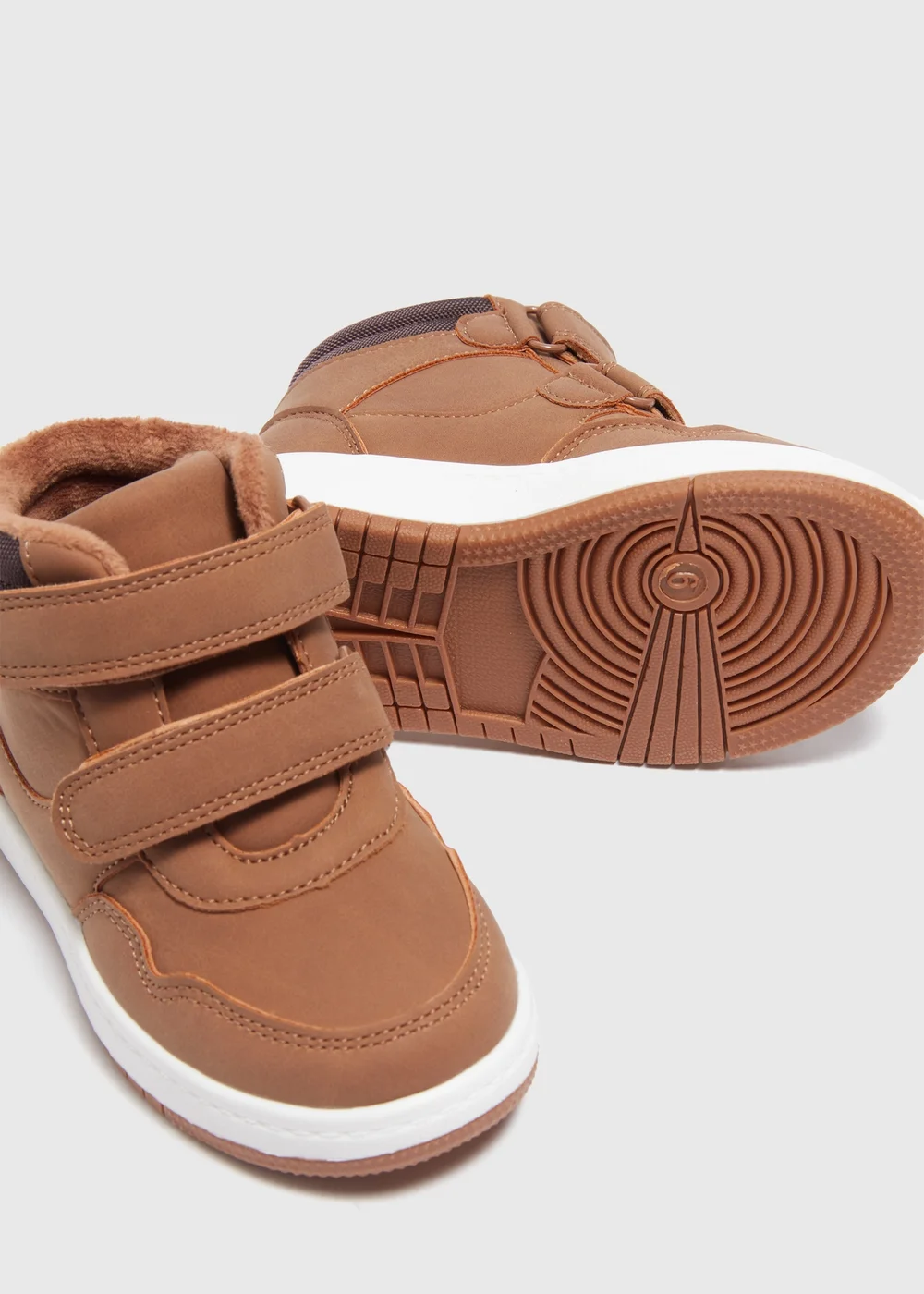 Boys Tan High Top Boots (Younger 4-12) - Size 4 Infants Image 2