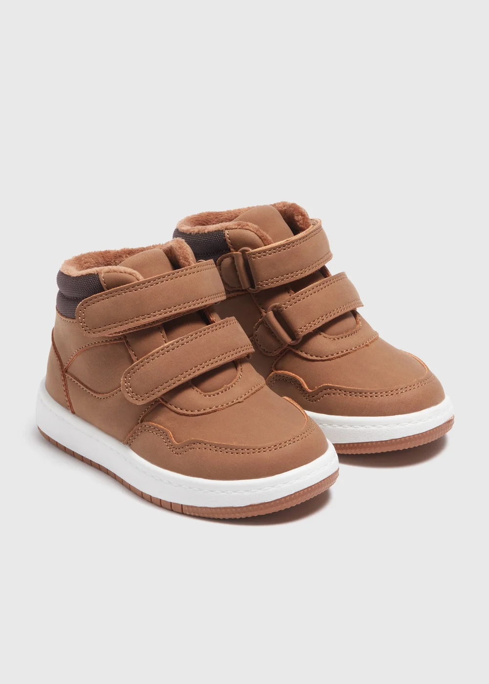 Boys Tan High Top Boots (Younger 4-12) - Size 4 Infants Image 1