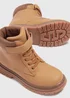 Boys Tan Hiker Boots (Younger 10-Older 6) - Size 10 Infants Image 2