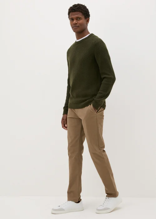 Tan Flex Chinos - 30 Waist Regular Image 1