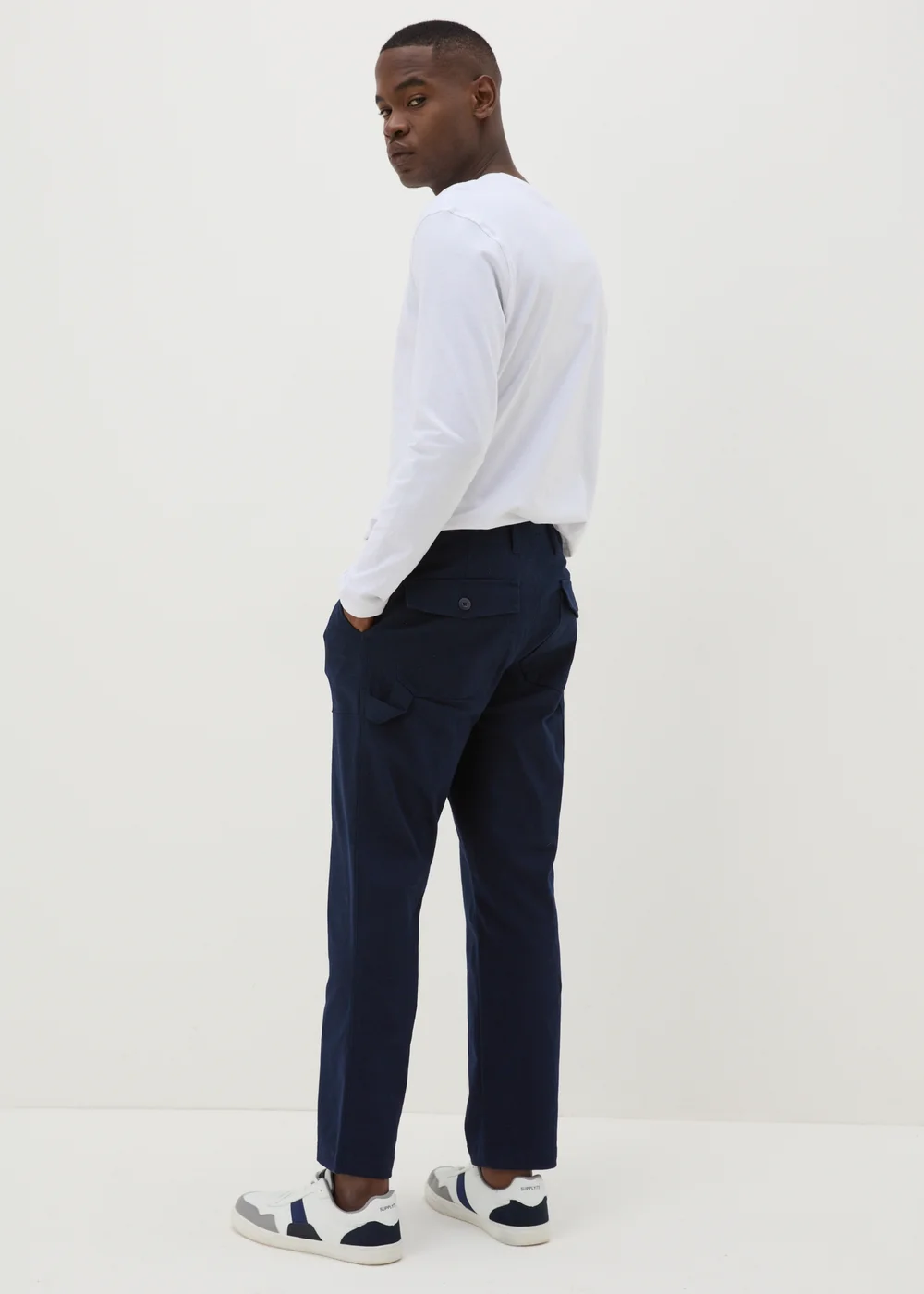 Navy Carpenter Trousers - 30 waist Image 3