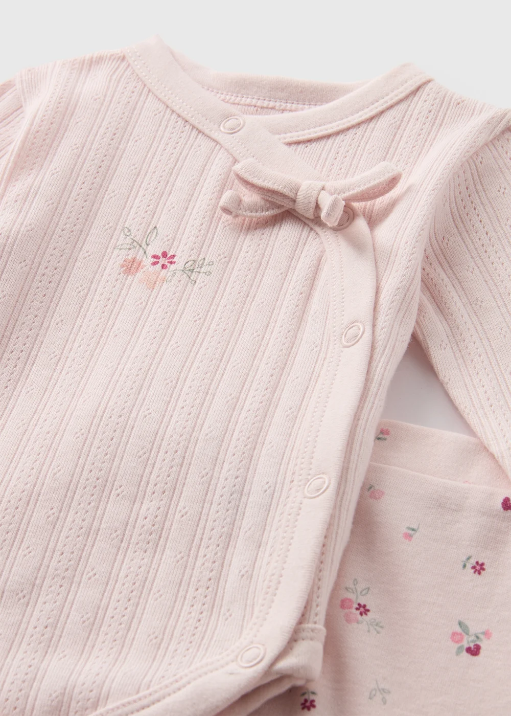 Baby Pink Bodysuit & Leggings Set (Newborn-18mths) - Age 0 - 3 Months Image 2