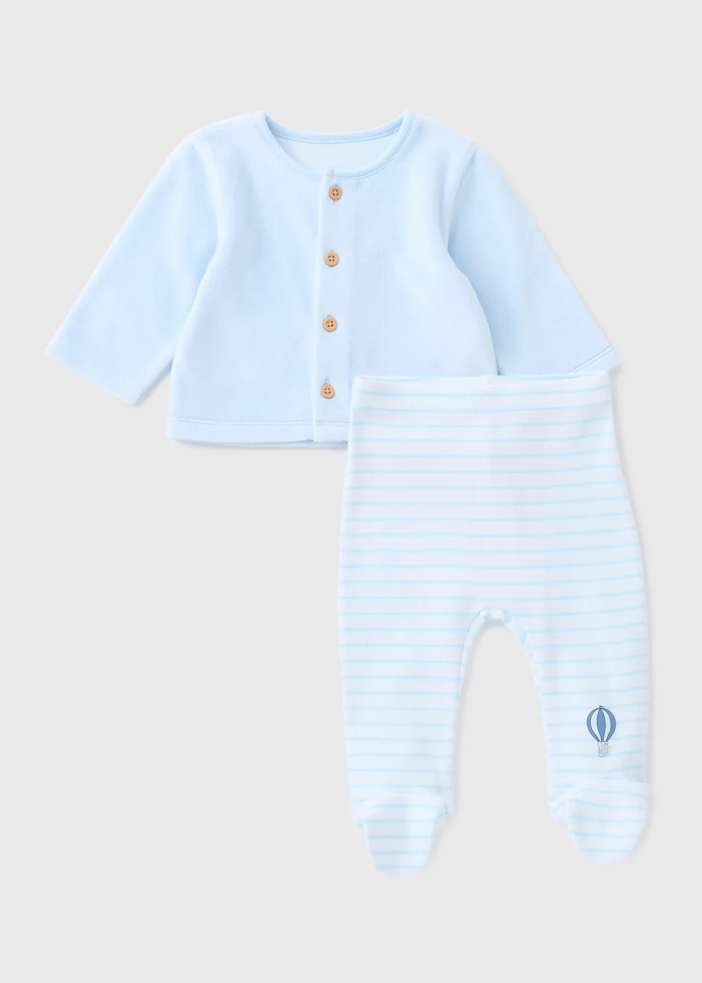 Baby Blue Top & Legging Set (Newborn-18mths) - Age 0 - 3 Months Image 1