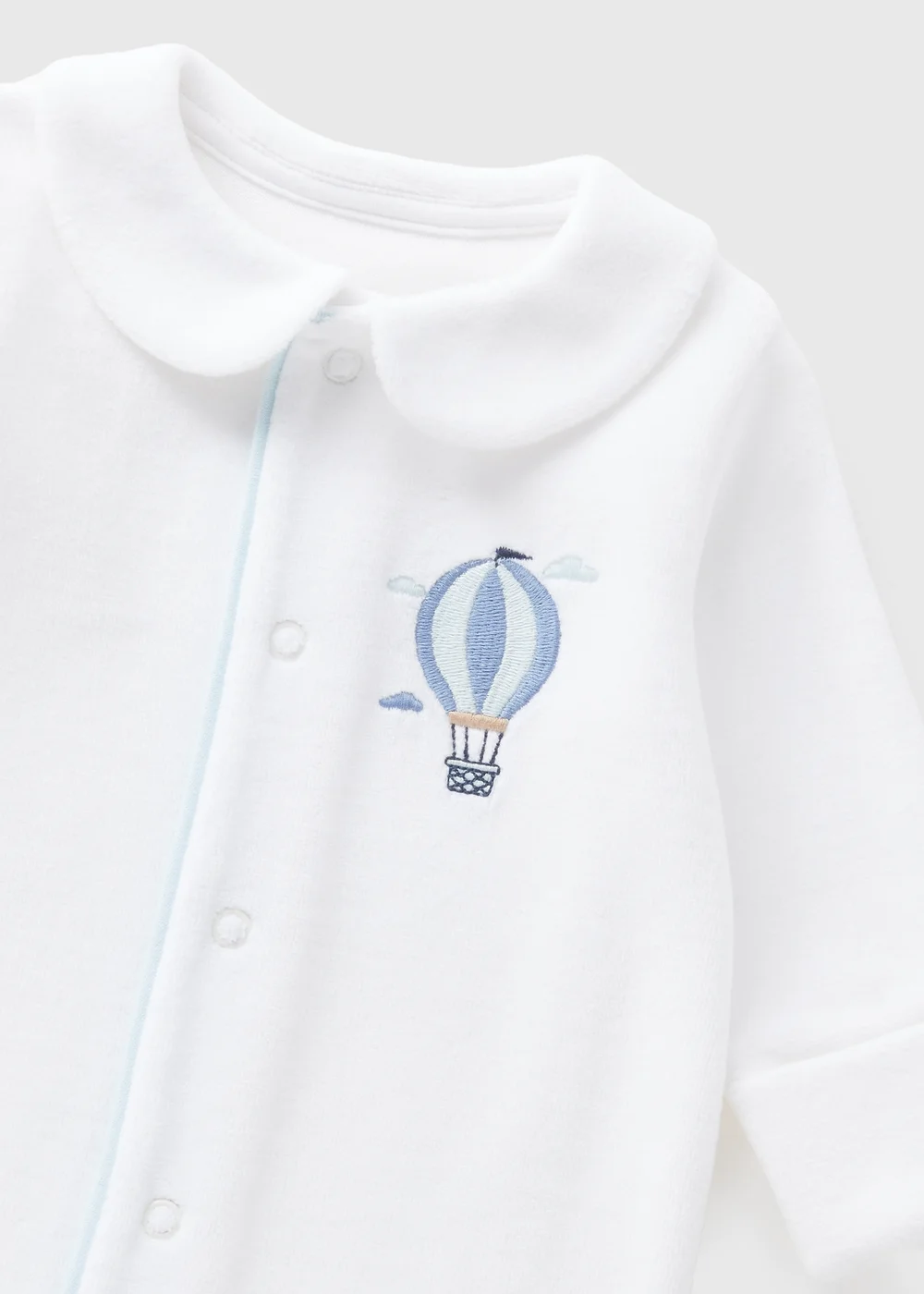 Baby White Soft Balloon Sleepsuit (Newborn-18mths) - Age 0 - 3 Months Image 2