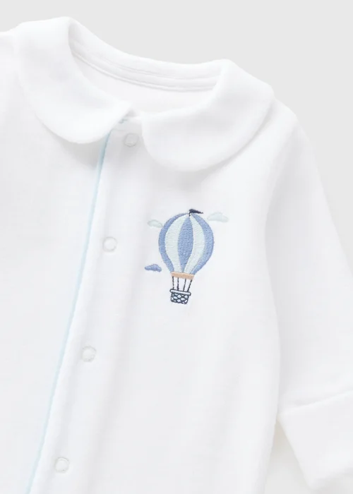 Baby White Soft Balloon Sleepsuit (Newborn-18mths) - Age 0 - 3 Months Image 2