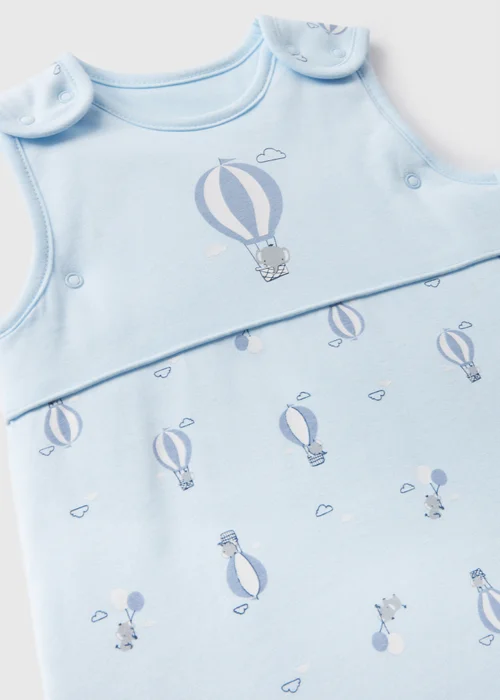 Baby Blue Hot Air Balloon Sleeping Bag (Newborn-18mths) - Age 0 - 6 Months Image 2