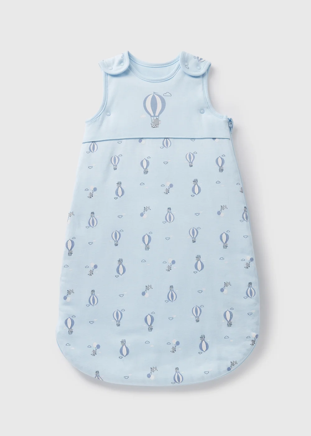 Baby Blue Hot Air Balloon Sleeping Bag (Newborn-18mths) - Age 0 - 6 Months Image 1