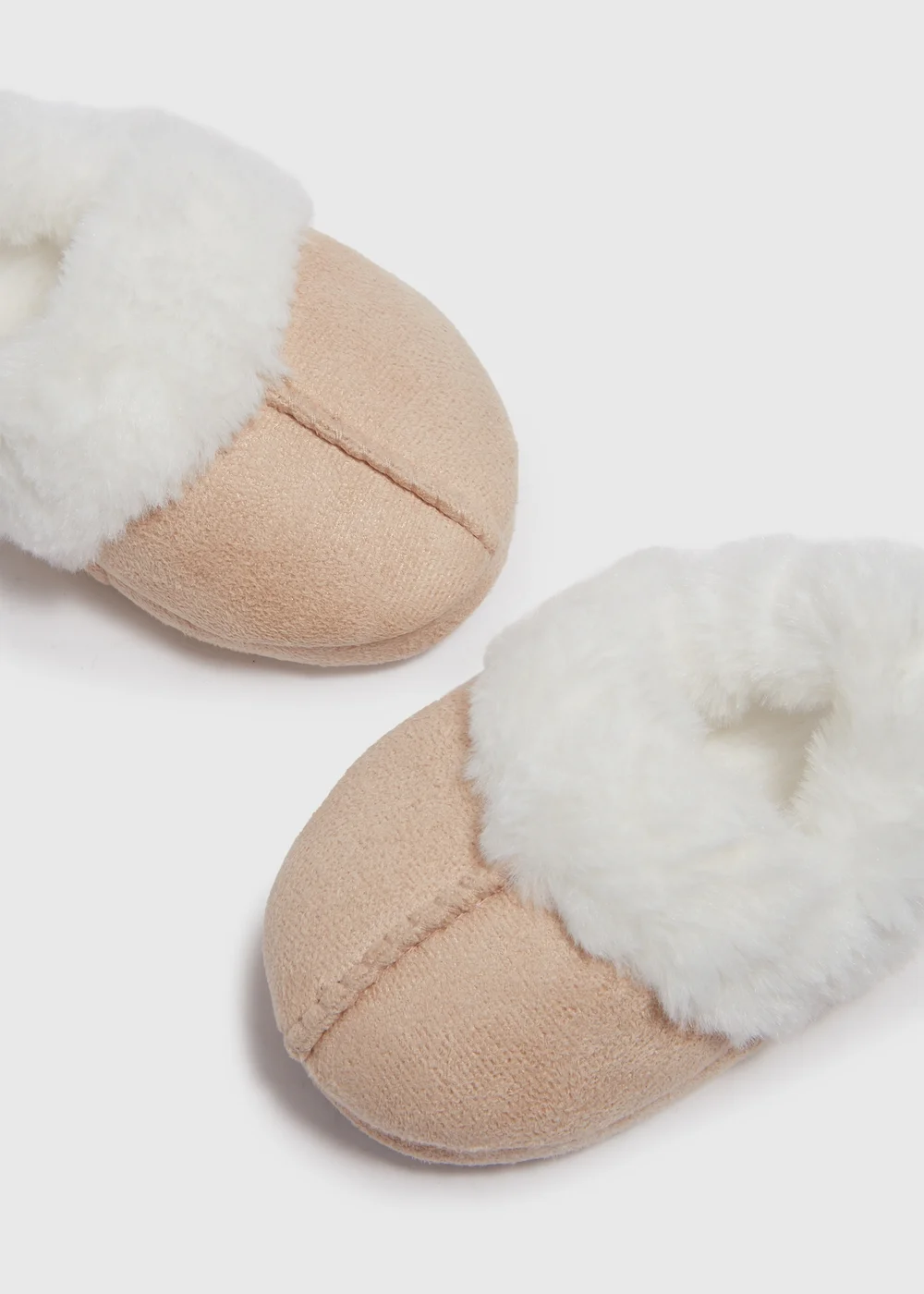 Girls Tan Snug Mule Slippers (Younger 4-12) - Size 4 Infants Image 2