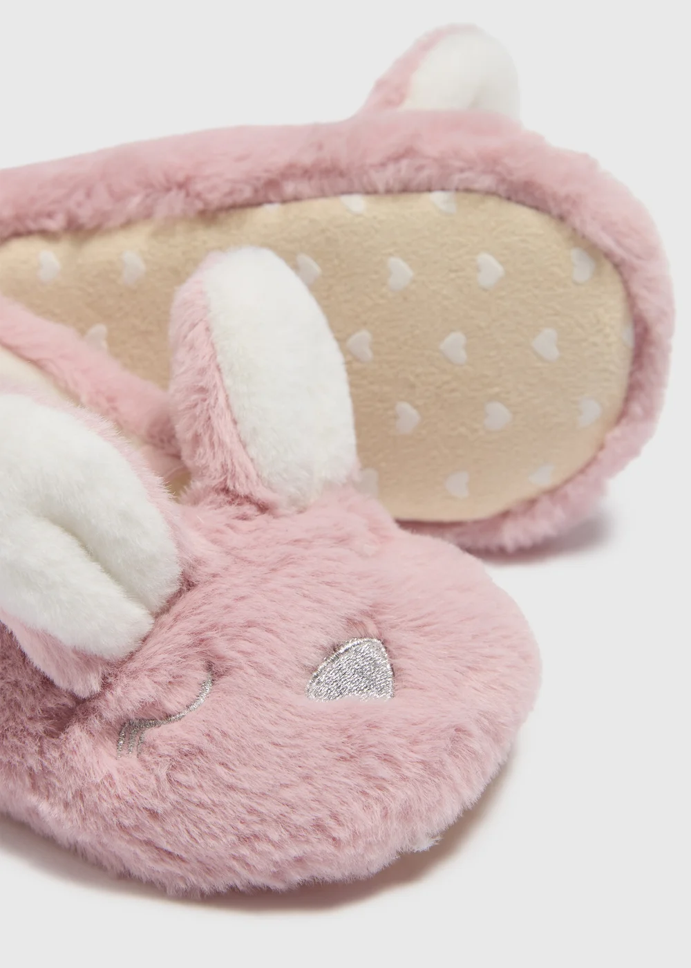 Girls Pink Bunny Ballet Slippers (Younger 4-12) - Size 4 Infants Image 2
