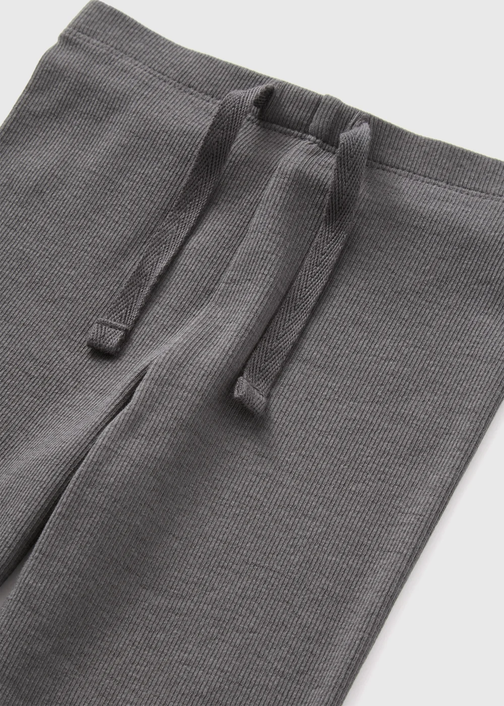 Girls Grey Ribbed Leggings (1-7yrs) - 1 half year to 2 Image 2