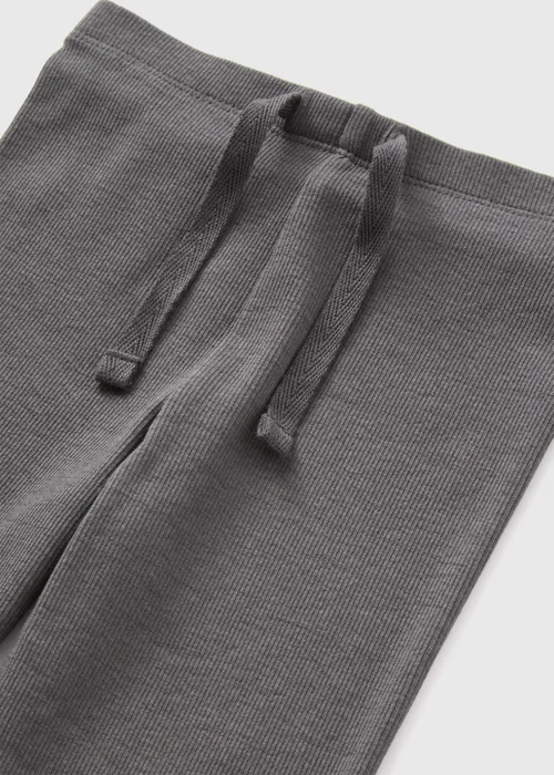 Girls Grey Ribbed Leggings (1-7yrs) - 1 half year to 2 Image 2