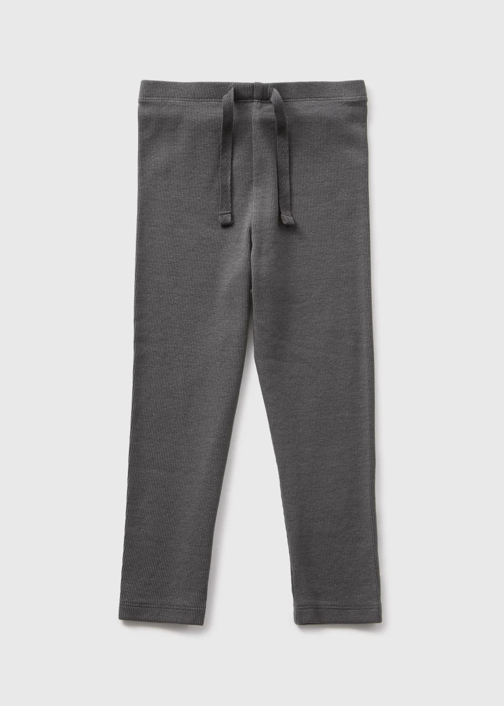 Girls Grey Ribbed Leggings (1-7yrs) - 1 half year to 2 Image 1