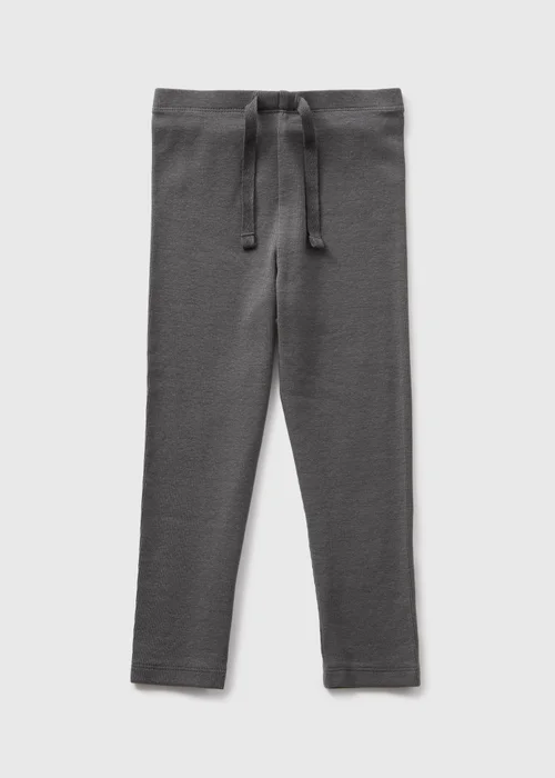 Girls Grey Ribbed Leggings (1-7yrs) - 1 half year to 2 Image 1