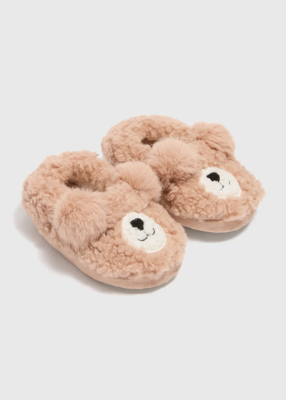 Kids Brown Bear A Line Slippers (Younger 4-12) - Size 4 Infants Image 1
