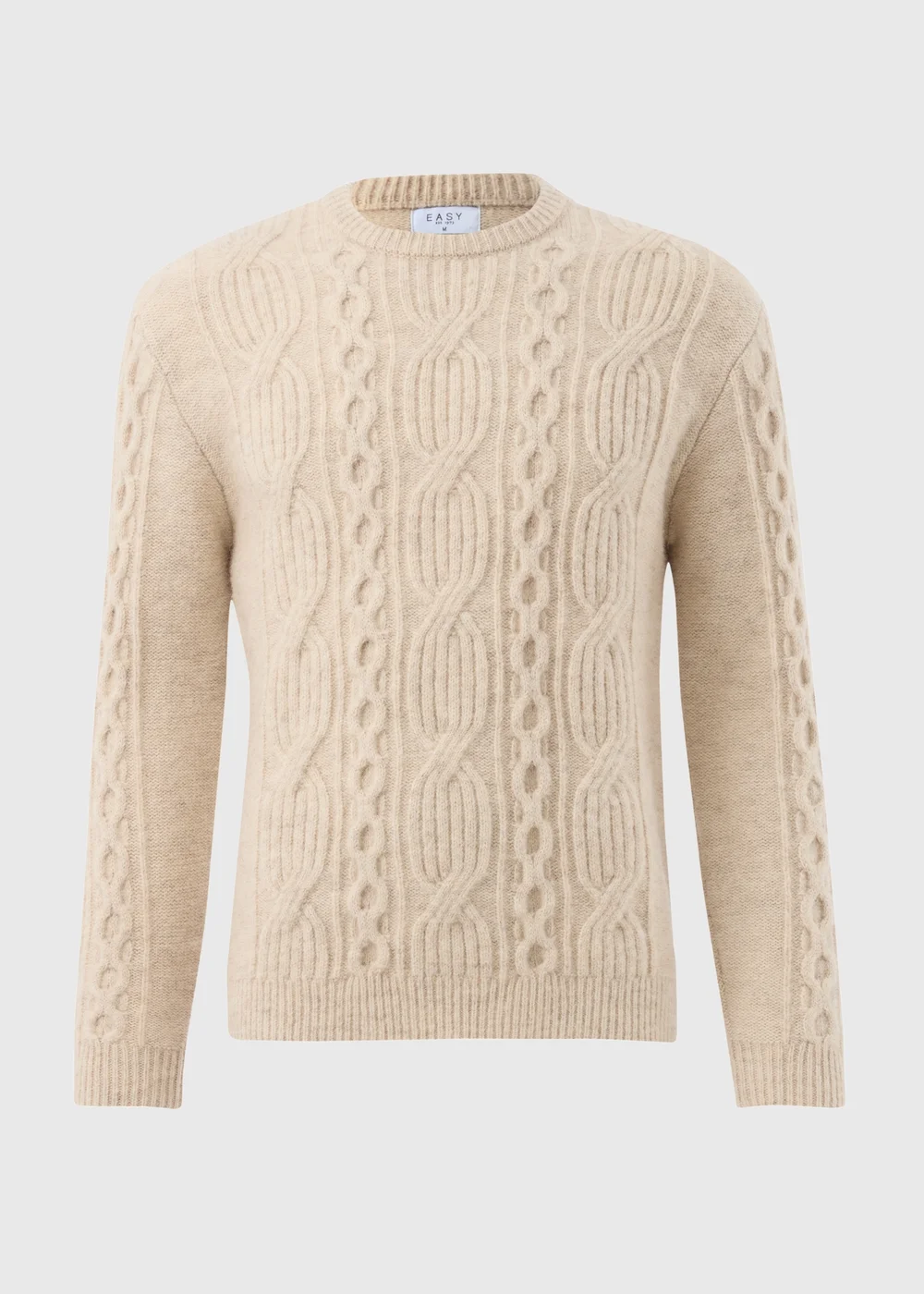 Ecru Cable Knit Jumper - S Image 4