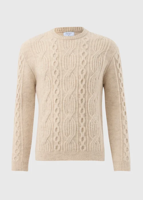 Ecru Cable Knit Jumper - S Image 4