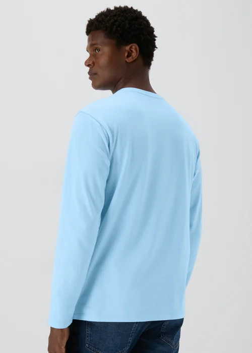 Blue Essential Crew Neck Long Sleeve T-Shirt - S Image 2