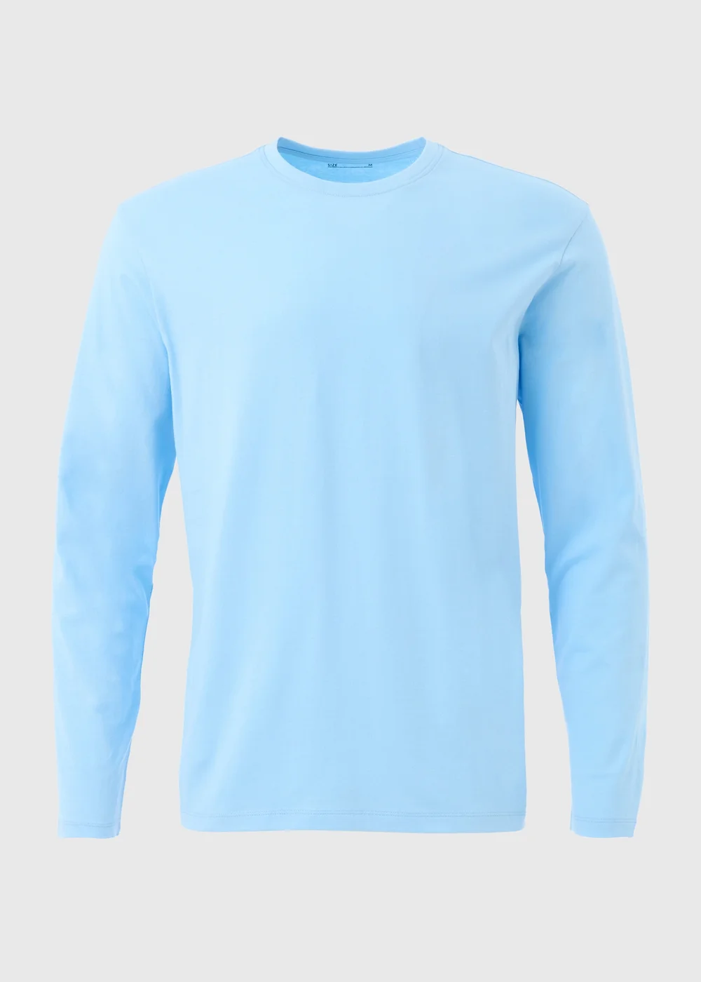 Blue Essential Crew Neck Long Sleeve T-Shirt - S Image 5