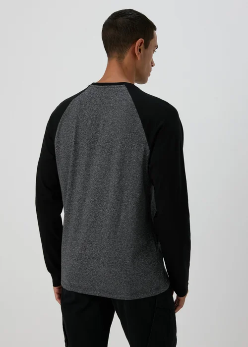 Grey Raglan Long Sleeve T-Shirt - S Image 2