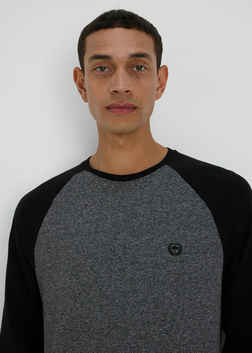 Grey Raglan Long Sleeve T-Shirt - S Image 3