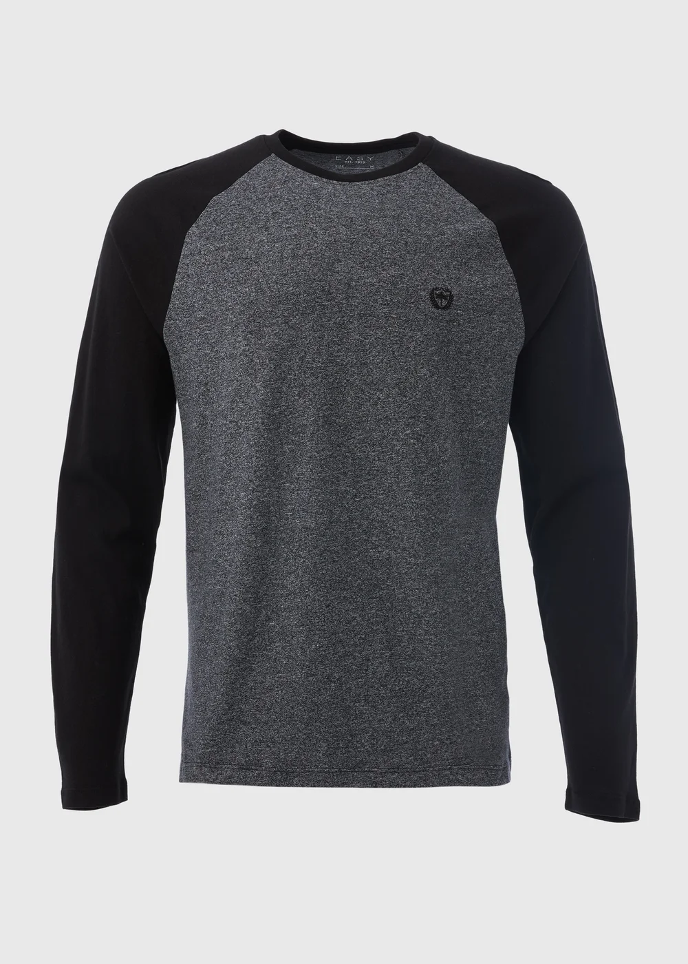 Grey Raglan Long Sleeve T-Shirt - S Image 4
