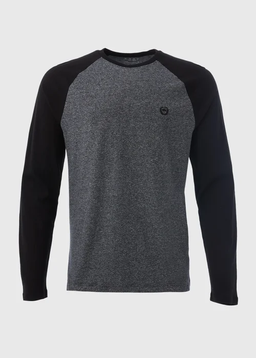 Grey Raglan Long Sleeve T-Shirt - S Image 4