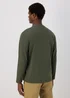 Khaki Long Sleeve Crew Neck T-Shirt - S Image 2