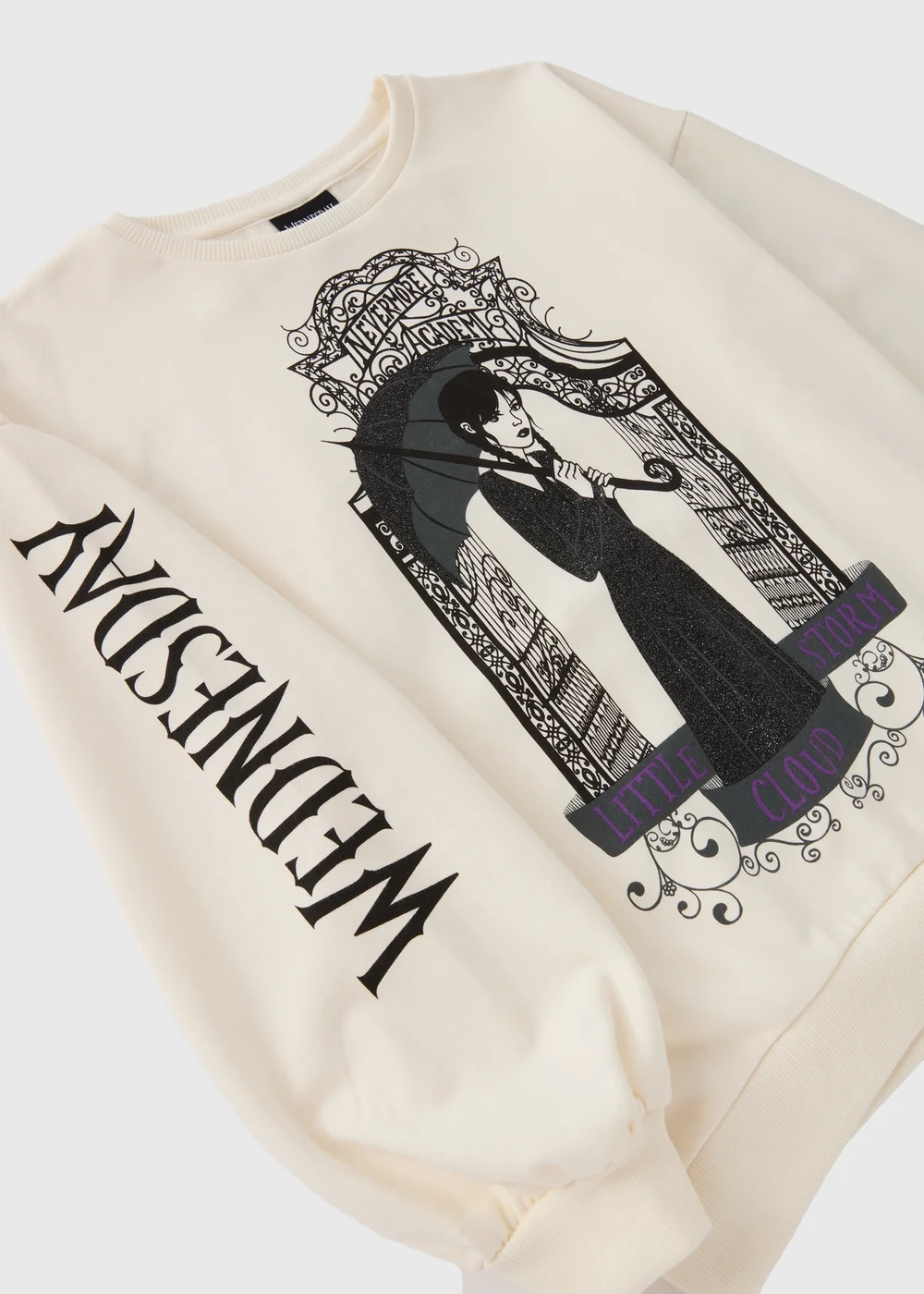 Wednesday Cream Girls Sweatshirt (7-13yrs) - 7 Yrs Image 2