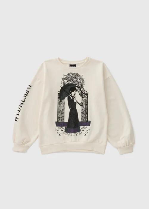 Wednesday Cream Girls Sweatshirt (7-13yrs) - 7 Yrs Image 1