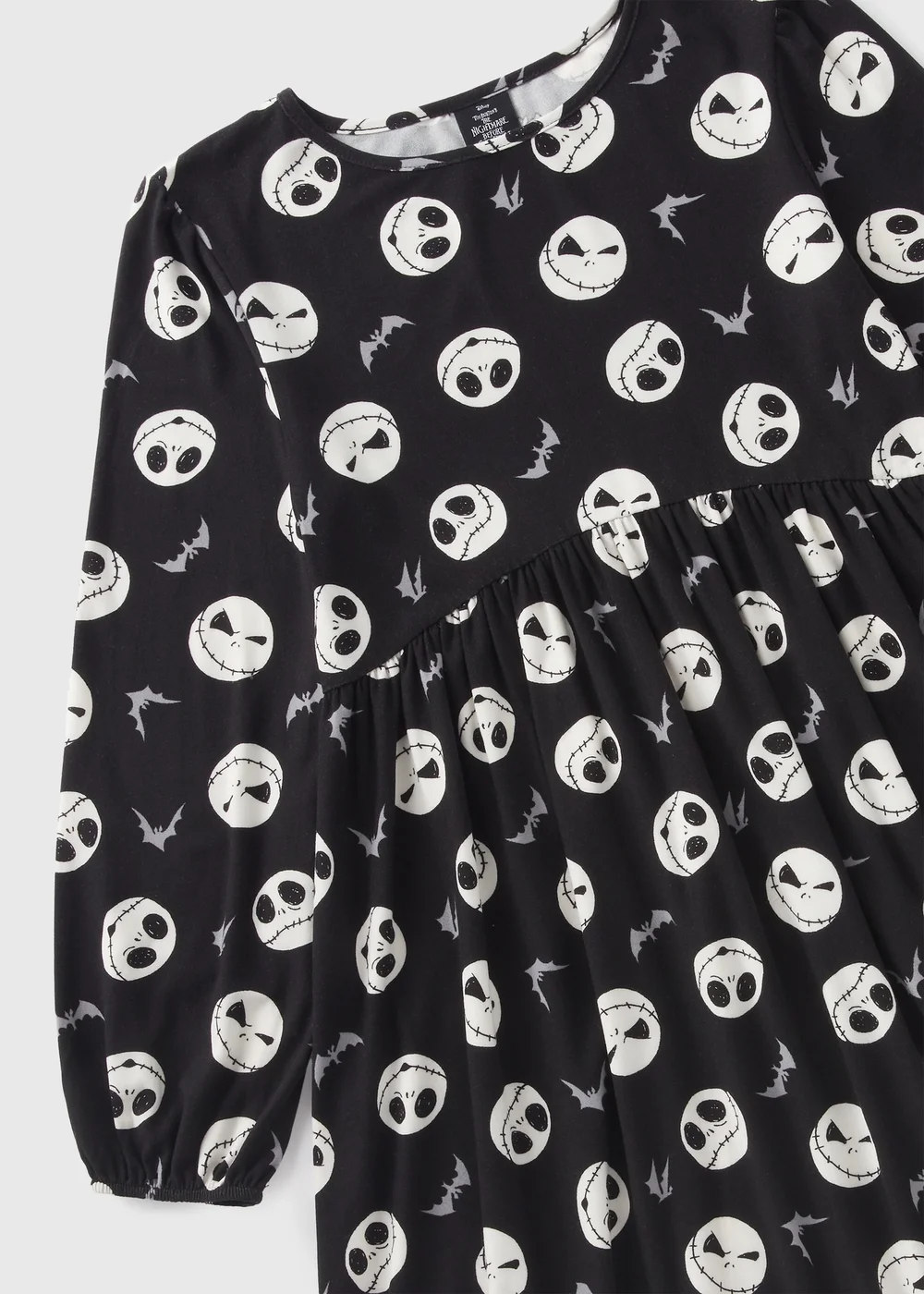 Kids Black Jack Skellington Dress (1-12yrs) - 1 half year to 2 Image 2