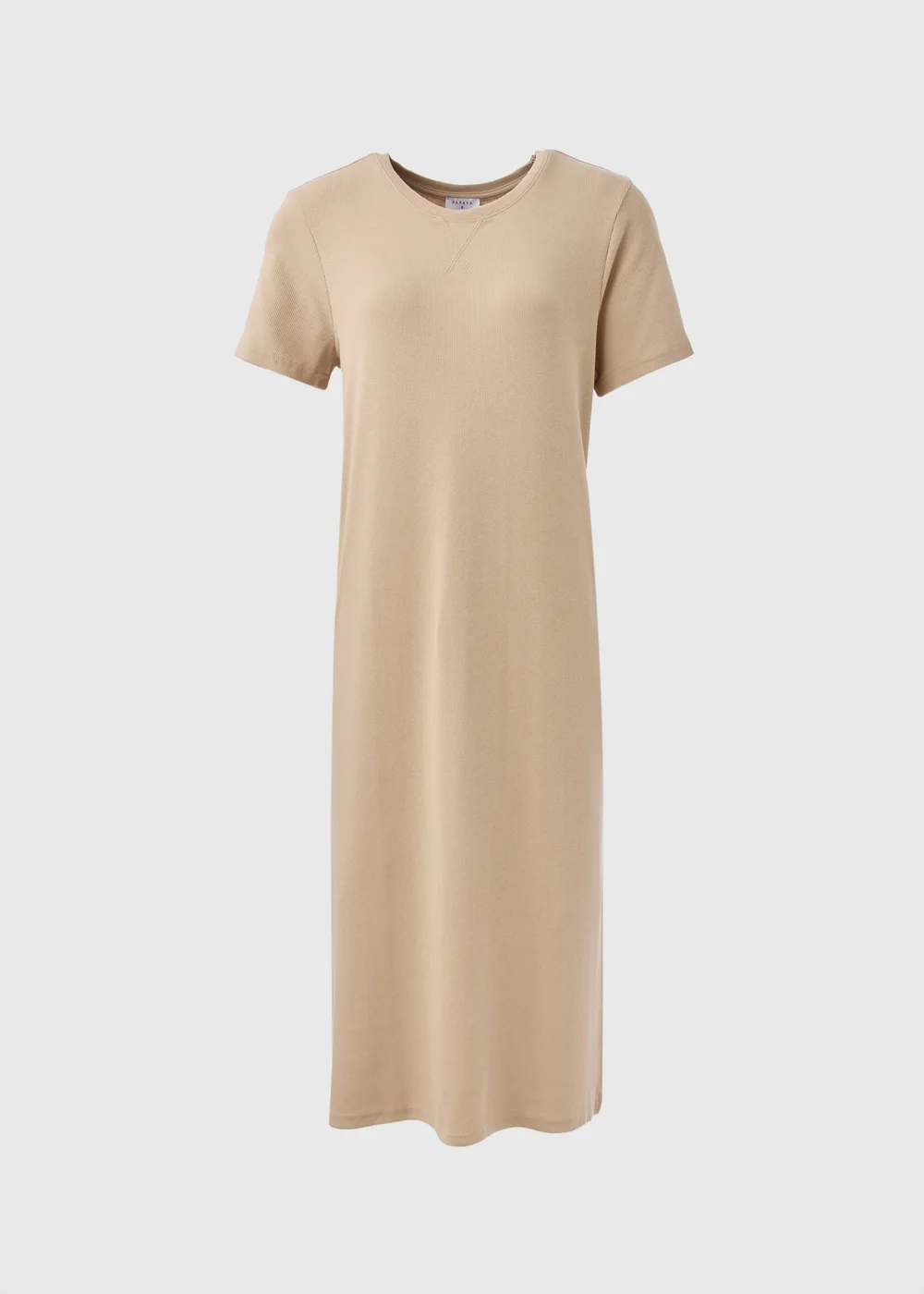 Stone Ribbed T-Shirt Dress - 8 Image 5