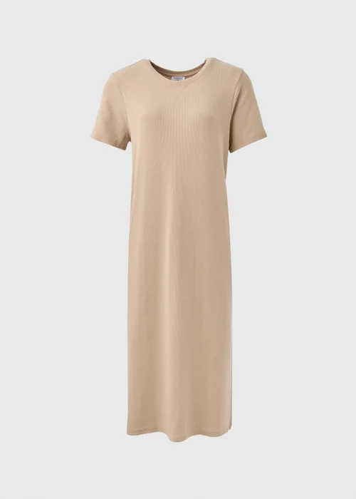 Stone Ribbed T-Shirt Dress - 8 Image 5