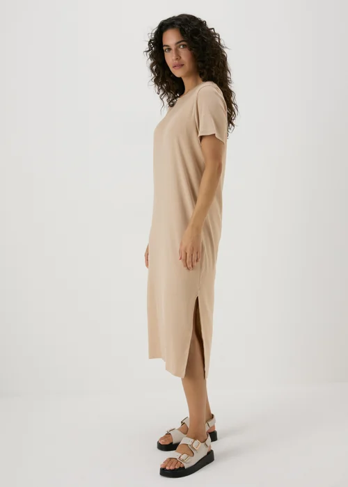 Stone Ribbed T-Shirt Dress - 8 Image 1