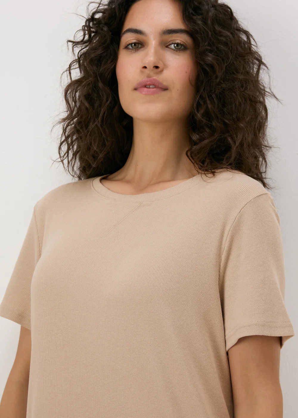 Stone Ribbed T-Shirt Dress - 8 Image 3