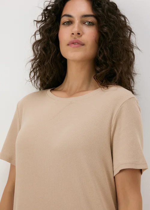 Stone Ribbed T-Shirt Dress - 8 Image 3