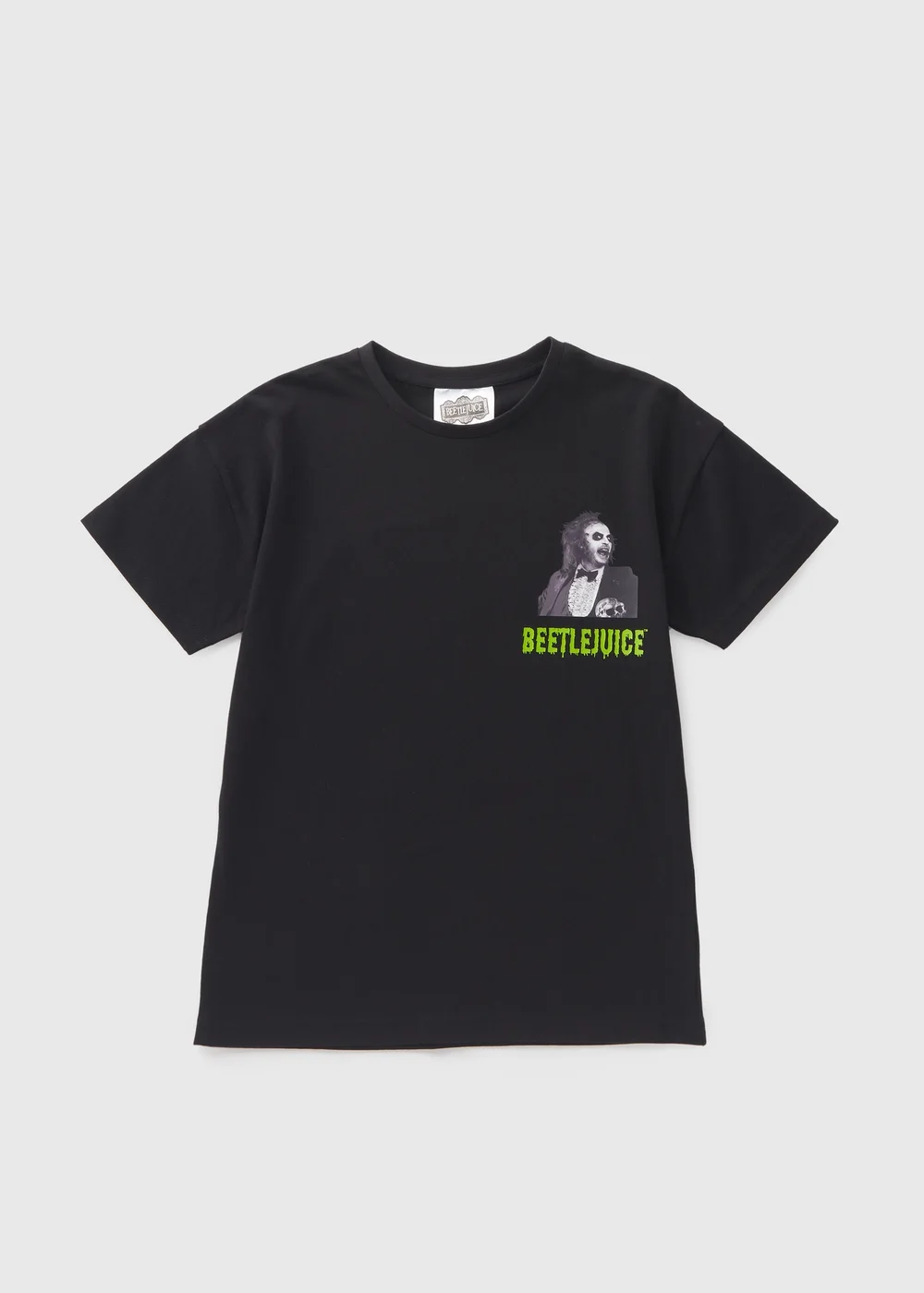 Beetlejuice Boys Black Back Print T-Shirt (7-13yrs) - 7 Yrs Image 1