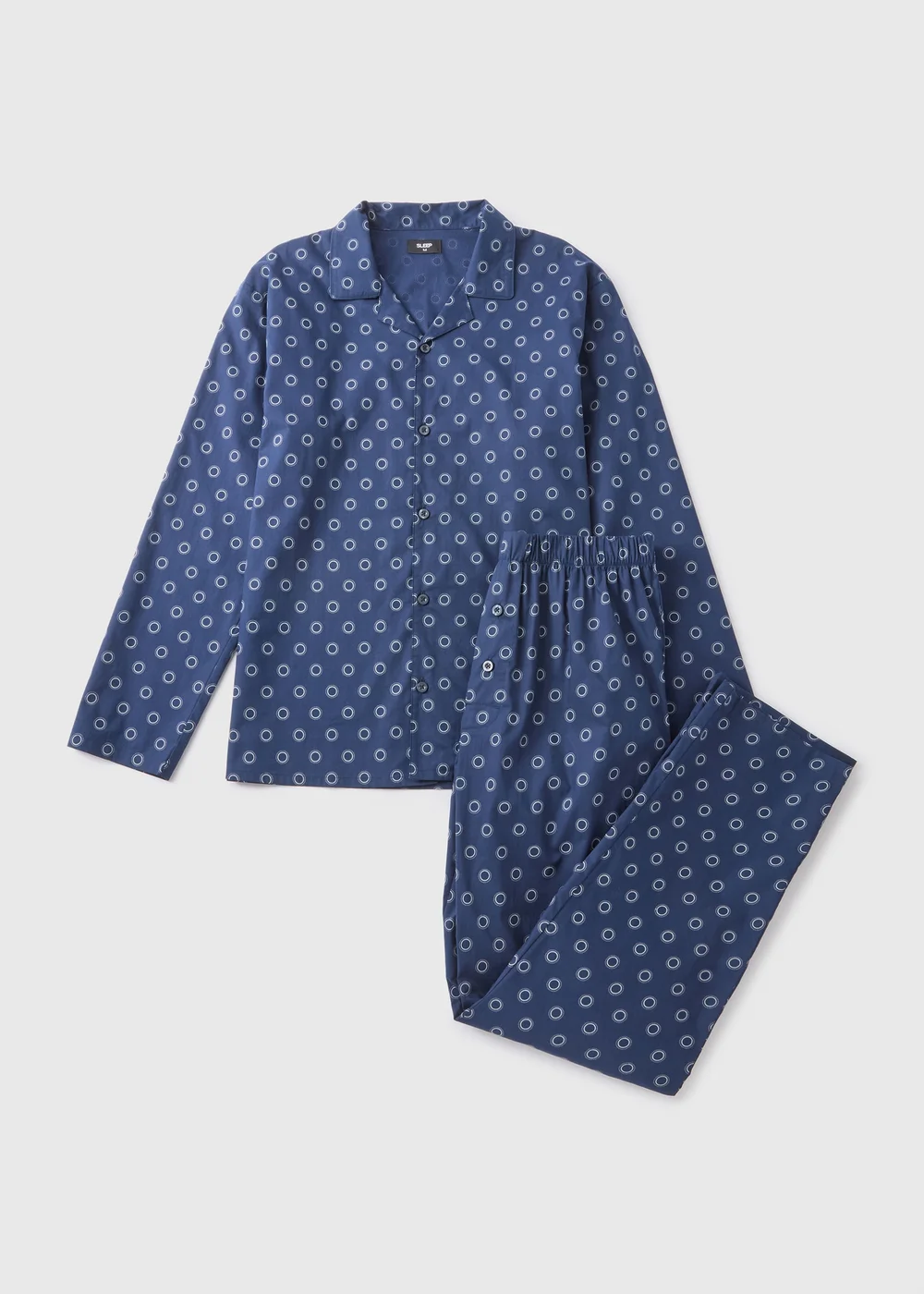 Navy Printed Pyjama Set - Small Image 4