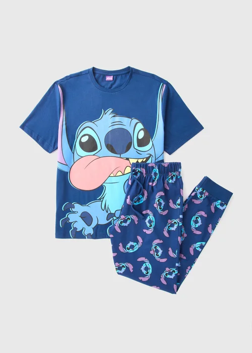Stitch Navy Pyjama Set - Extra small Image 4