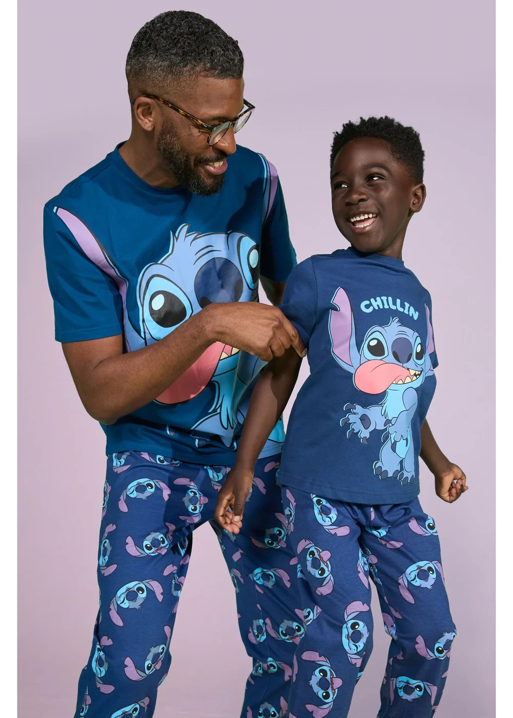 Stitch Navy Pyjama Set - Extra small Image 5